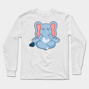 Elephant Yoga Meditation Gymnastics Long Sleeve T-Shirt